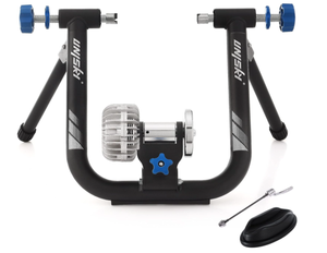 lot 95 image: Unisky Bike Trainer Stand Indoor Bicycle Stand with Noise Reduction Magnetic Stationary Stand fits for 26-28inch, 700C Wheel