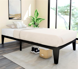 lot 368 image: FIRSTHOMES Twin Bed FrameTwin BedTwin Size Metal Platform Bed Frame