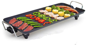 lot 377 image: Electric Griddle Grill, Family Indoor BBQ, waterproof Smokeless Coated Non-Stick Griddle Pan