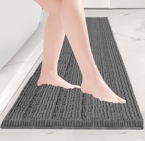 lot 400 image: BALEINE Extra Thick Bathroom Rugs, Luxury Chenille Non-Slip Bath Mats
