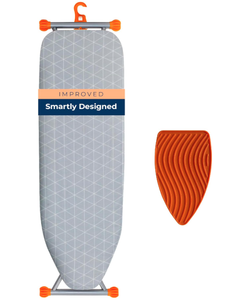 lot 470 image: Ironing Board, Compact and Space Saver Patented Ironing Board with Extra Thick Heavy Duty Padded Cover