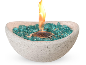 lot 472 image: ECOLOVIDA Tabletop Fire Pit, Table Top Fire Bowl Outdoor Indoor