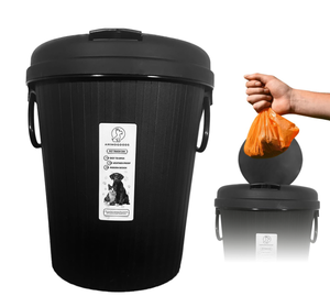 lot 488 image: AnimoGoods Outdoor Dog Poop Trash Can - Small