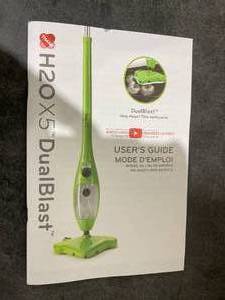 lot 380 image: H2O X5 Steam Mop and Handheld Steam Cleaner For Cleaning Hardwood and Kitchen Tile Floors, Grout Cleaner, Upholstery Cleaner and Carpets