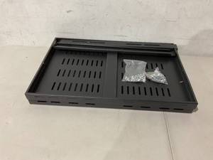 lot 300 image: Hortsun 2 Pieces 1U Adjustable Server Rack Mount Shelf Vented Universal Tray