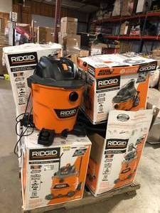 lot 1 image: Pallet of Assorted WetDry Shop Vacs Various Models and Conditions Customer Returns See Pictures