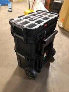 lot 43 image: Husky 22 in. Connect Rolling System Tool Box Customer Returns See Pictures