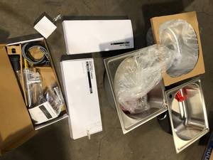 lot 45 image: Lot of Assorted Sinks and Faucets Various Models and Conditions  Customer Returns See Pictures