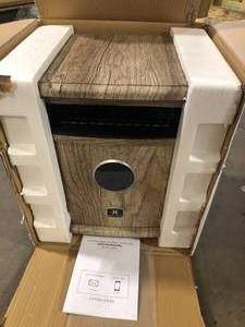 lot 51 image: Heat Storm 1500-Watt Logan Deluxe Portable Electric Infrared Space Heater in Tan  Customer Returns See Pictures