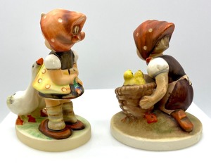 HUMMEL Figurines - Girl With Geese & Girl with Chicks