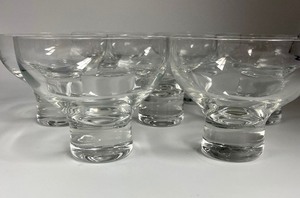 Set of Seven Crystal Dessert Bowls