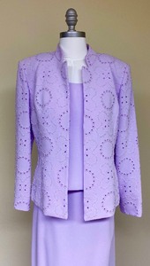 Lovely Lavender Vintage Albert Nipon 3 Piece Suit