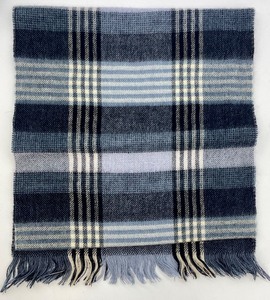 Soft Merino Wool Classic Plaid Scarf