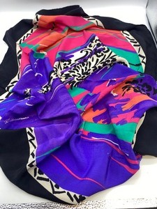 Jaeger Silk Scarf - Rich Jewel Tones