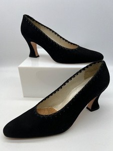 MARTINEZ VALERO Black Pump Heel Shoes 7.5AA