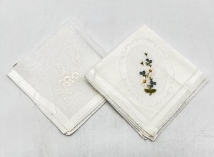 NOS HARRODS ALBA Handkerchiefs with Original Tag - QTY 2