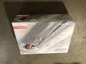 Sharper Image Calming Heat Sauna Wrap Customer Returns See Pictures