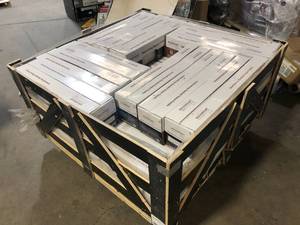 34 Boxes of MSI Arctic White Ledger Panel 5.90 in. x 23.62 in. Textured Marble Stone Look Wall Tile (210 sq. ft.Pallet) Customer Returns See Pictures