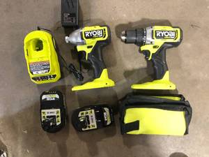 Ryobi Drill Set Kit  Customer Returns See Pictures