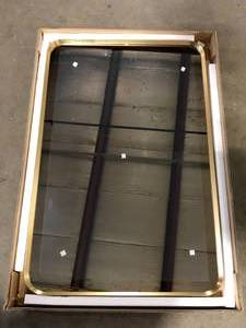 KOHLER Wall Mirror, Vanity Mirror, Rectangle 22 x 34, Modern Brushed Gold, K-26052-BGL Customer Returns See Pictures