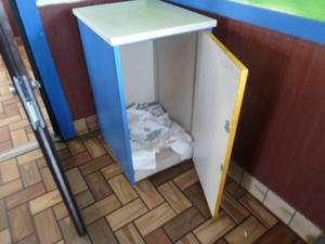 lot 4 image: Storage Cabinet BlueOrange