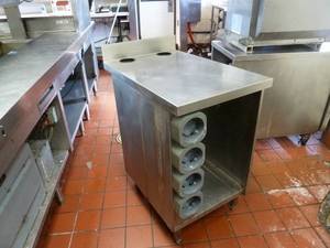 lot 23 image: NSF Cup Dispenser Cabinet