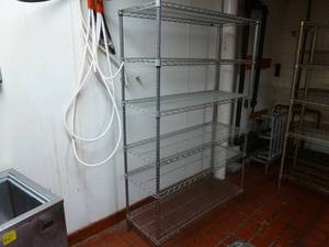 lot 52 image: Metro Storage Rack 6 Shelf Stainless