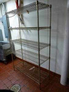 lot 53 image: Metro Storage Rack 5 Shelf Stainless