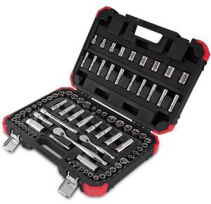 lot 11 image: SUNEX 14 & 12 Drive Master Chrome Socket Set, SAEMetric, 6 Pt., 8 Pt., 12 Pt., 532  34, 4mm  19mm, 79Piece