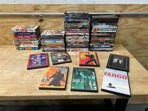 lot 60 image: Collection of DVDs and VHS Movies