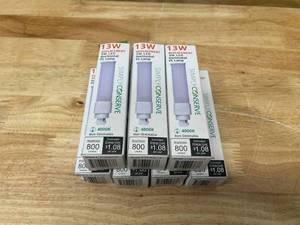 lot 104 image: SIMPLY CONSERVE Lot of 7- 18-Watt Equivalent CFLNI Horizontal GX23-2 PL LED Light Bulbs in Cool White