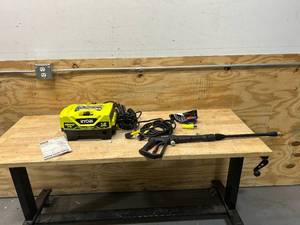 lot 114 image: RYOBI 1800 PSI 1.2 GPM Pressure Washer (for parts or repair)