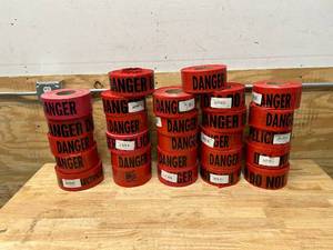 lot 115 image: Lot of Red Danger Tape