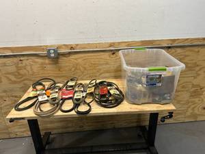 lot 117 image: Lot of Various Belts and Parts
