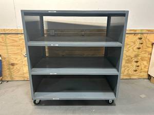lot 122 image: Heavy Duty Rolling Warehouse Cart