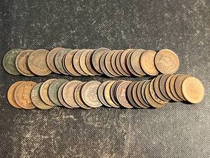 ROLL OF 50 US INDIAN HEAD CENTS