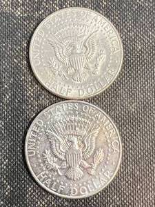 2 US 1964 KENNEDY HALF DOLLARS
