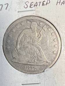 1877 US SEATED HALF DOLLAR