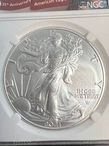 2021 AMERICAN SILVER EAGLE NGC MS69