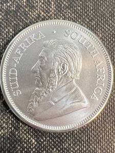 1 TROY OZ .999 FINE SILVER 2022 SOUTH AFRICAN KRUGERRAND