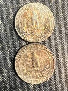 2 US WASHINGTON QUARTERS 1959P-D