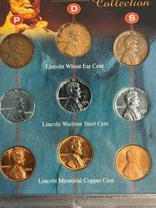9 COIN LINCOLN MINT MARK COLLECTION SET