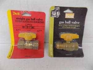 lot 58 image: 2 Gas Ball Valves
