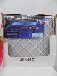 lot 74 image: 8 -  25 x 25 x 1 Allergen Plus Air Filter