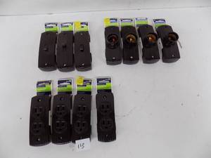 lot 113 image: 11 - Leviton Switches, Outlets, Lamp Holders