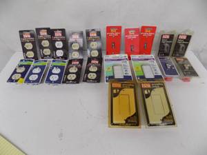 lot 127 image: 21 - Switches, Outlets, Rocker Dimmers, Toggle Dimmer