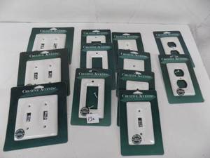 lot 130 image: 12 - Porcelain Switch Covers (Creative Accents)