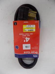 lot 140 image: 4 Dryer Cord 104