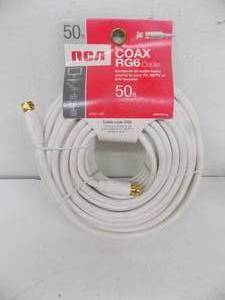 lot 146 image: 50 RCA Coax RG6 Cable