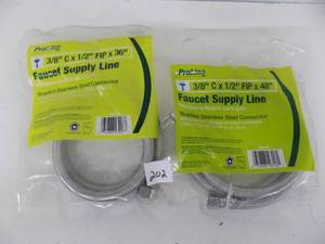 lot 202 image: 2 - Braided Stainless Connector